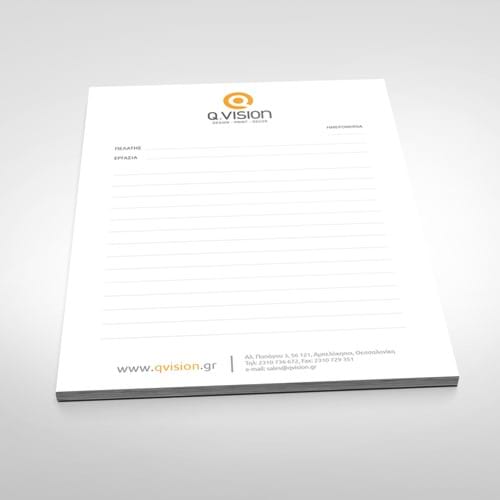 A5, A4 Glued Notepads are good for any use. Take your notes, write recipes, promote your company.