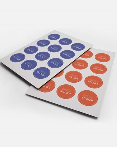 Oval or Round stickers for packaging and various applications