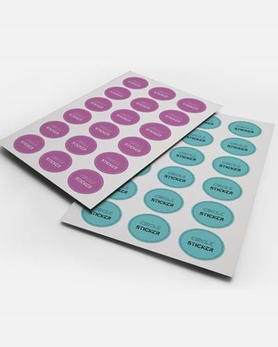 Oval or Round stickers for packaging and various applications